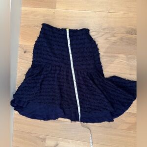 Anthropologie Maeve Midnight Blue Skirt